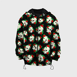 Куртка с капюшоном детская Черепа и розы Skull and Roses, цвет: 3D-черный