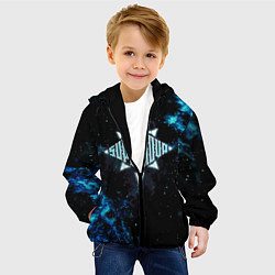 Куртка с капюшоном детская Supernova, цвет: 3D-черный — фото 2