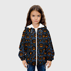Куртка с капюшоном детская HALLOWEEN, цвет: 3D-белый — фото 2