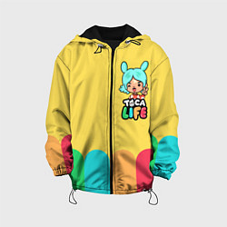 Куртка с капюшоном детская Toca Life Girl, цвет: 3D-черный