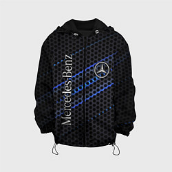 Куртка с капюшоном детская MERCEDES LOGO NEON, цвет: 3D-черный