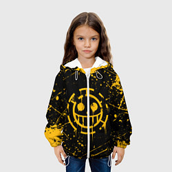 Куртка с капюшоном детская ONE PIECE PIRATES ВАН ПИС ПИРАТЫ ЖЁЛТЫЙ, цвет: 3D-белый — фото 2