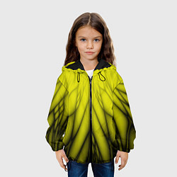 Куртка с капюшоном детская Абстракция 535, цвет: 3D-черный — фото 2