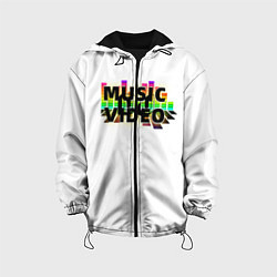 Куртка с капюшоном детская Merch - DJ MUSICVIDEO, цвет: 3D-черный