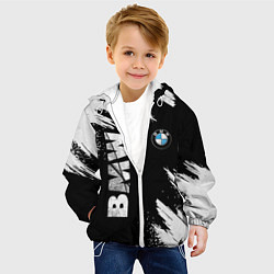 Куртка с капюшоном детская BMW GRUNGE БМВ ГРАНЖ, цвет: 3D-белый — фото 2