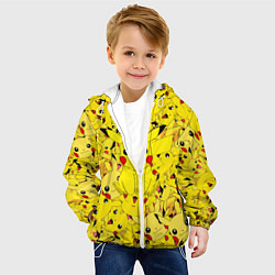 Куртка с капюшоном детская ПИКАЧУ ПОКЕМОН PIKA PIKA, цвет: 3D-белый — фото 2