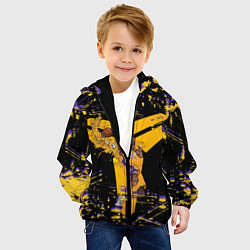 Куртка с капюшоном детская Los angeles lakers NBA, цвет: 3D-черный — фото 2