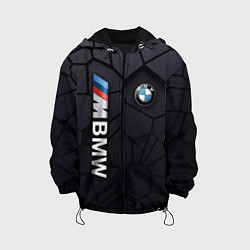 Куртка с капюшоном детская BMW sport 3D плиты 3Д плиты, цвет: 3D-черный