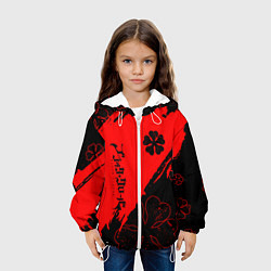 Куртка с капюшоном детская Чёрный клевер: Black clover, цвет: 3D-белый — фото 2