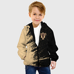Куртка с капюшоном детская Black clover bull, цвет: 3D-черный — фото 2
