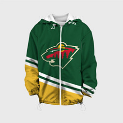 Куртка с капюшоном детская Minnesota Wild NHL, цвет: 3D-белый