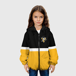 Куртка с капюшоном детская Питтсбург Пингвинз НХЛ, цвет: 3D-черный — фото 2