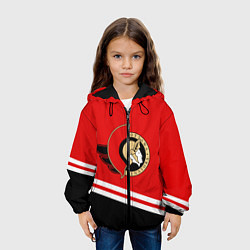 Куртка с капюшоном детская Оттава Сенаторз, цвет: 3D-черный — фото 2