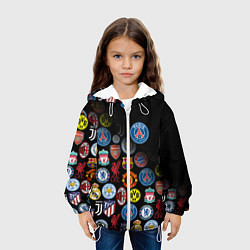 Куртка с капюшоном детская PSG LOGOBOMBING, цвет: 3D-белый — фото 2