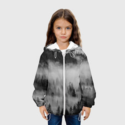 Куртка с капюшоном детская ТУМАННЫЙ ЛЕС FOREST, цвет: 3D-белый — фото 2