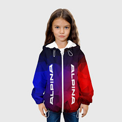 Куртка с капюшоном детская Alpina RED BLUE, цвет: 3D-белый — фото 2
