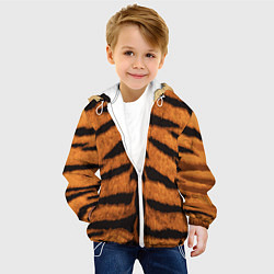 Куртка с капюшоном детская ТИГРИНАЯ ШКУРА, цвет: 3D-белый — фото 2