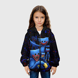 Куртка с капюшоном детская Huggy Wuggy: Players, цвет: 3D-черный — фото 2