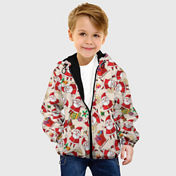 Куртка с капюшоном детская Дед Мороз!, цвет: 3D-черный — фото 2