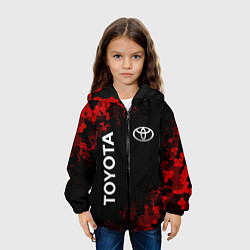 Куртка с капюшоном детская TOYOTA MILITARY PIXEL BLACK RED, цвет: 3D-черный — фото 2