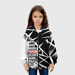 Куртка с капюшоном детская LA CASA DE PAPEL БУМАЖНЫЙ, цвет: 3D-черный — фото 2