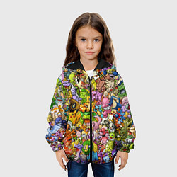 Куртка с капюшоном детская ПОКЕМОНЫ В ПИКСЕЛЯХ PIXEL POKEMON, цвет: 3D-черный — фото 2