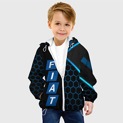 Куртка с капюшоном детская FIAT BLUE SPORT ФИАТ СПОРТ, цвет: 3D-белый — фото 2