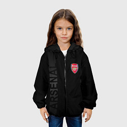 Куртка с капюшоном детская ФК Арсенал, цвет: 3D-черный — фото 2