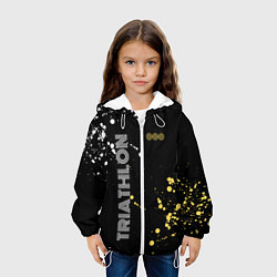 Куртка с капюшоном детская Triathlon Триатлон, цвет: 3D-белый — фото 2