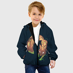 Куртка с капюшоном детская Лисолес, цвет: 3D-черный — фото 2