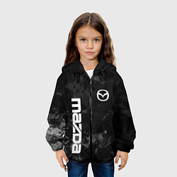 Куртка с капюшоном детская MAZDA, МАЗДА ЧЕРНО СЕРЫЙ ФОН, цвет: 3D-черный — фото 2