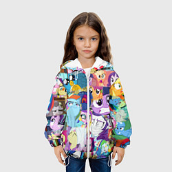 Куртка с капюшоном детская My Little Pony Персонажи, цвет: 3D-белый — фото 2