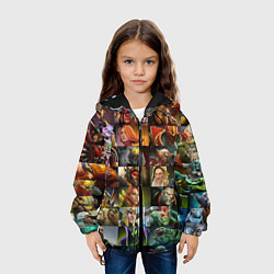 Куртка с капюшоном детская HEROES DOTA 2 ПЕРСОНАЖИ ДОТА 2, цвет: 3D-черный — фото 2