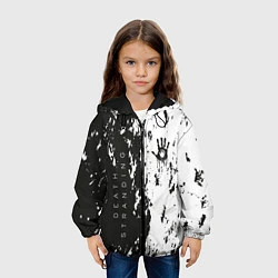 Куртка с капюшоном детская Death Stranding Black & White, цвет: 3D-черный — фото 2