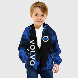 Куртка с капюшоном детская VOLVO, ВОЛЬВО СИНИЙ ОГОНЬ, цвет: 3D-черный — фото 2