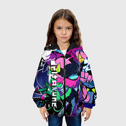 Куртка с капюшоном детская Deltarune Дельта Руна, цвет: 3D-черный — фото 2