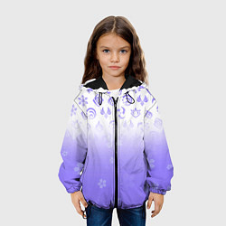 Куртка с капюшоном детская GENSHIN IMPACT SYMBOL PATTERN SAKURA САКУРА, цвет: 3D-черный — фото 2