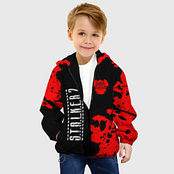 Куртка с капюшоном детская STALKER 2 Краски, цвет: 3D-черный — фото 2