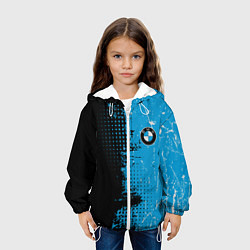 Куртка с капюшоном детская BMW - КРАСКИ, цвет: 3D-белый — фото 2