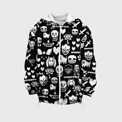 Детская куртка UNDERTALE PATTERN БЕЛЫЙ