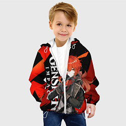 Куртка с капюшоном детская ДИЛЮК ИЗ МОНДШТАТА DILUC, цвет: 3D-белый — фото 2