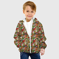Куртка с капюшоном детская Еда Разная, цвет: 3D-белый — фото 2