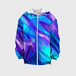 Куртка с капюшоном детская Neon Holographic, цвет: 3D-белый
