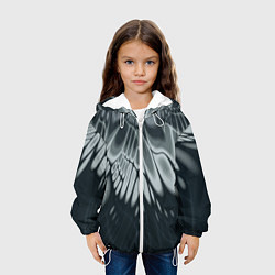 Куртка с капюшоном детская Серый - коллекция Лучи - Хуф и Ся, цвет: 3D-белый — фото 2