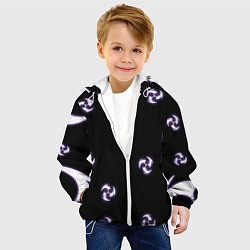 Куртка с капюшоном детская СТИХИЯ ЭЛЕКТРО НЕОН, ГЕНШИН ИМПАКТ, цвет: 3D-белый — фото 2