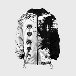 Куртка с капюшоном детская ШКОЛЫ И ЗНАКИ ВЕДЬМАКОВ, цвет: 3D-черный