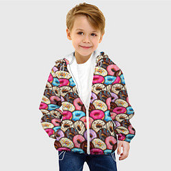 Куртка с капюшоном детская Sweet donuts, цвет: 3D-белый — фото 2