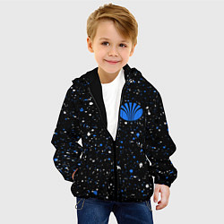 Куртка с капюшоном детская DAEWOO Брызги, цвет: 3D-черный — фото 2