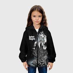 Куртка с капюшоном детская Darkest Dungeon: skulls, цвет: 3D-черный — фото 2