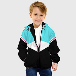 Куртка с капюшоном детская Ретро 90-х, цвет: 3D-черный — фото 2